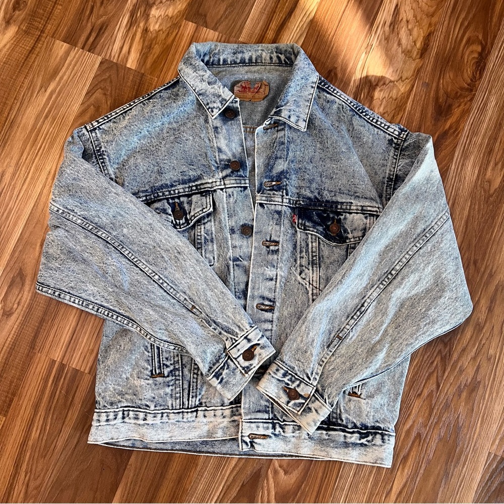 Vintage 80s Levi’s Acid Wash Trucker Jacket